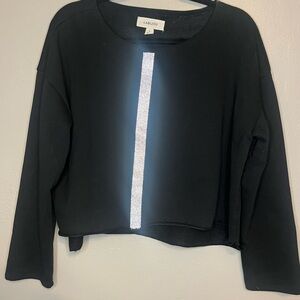 Labijou Black Top with Silver Detail